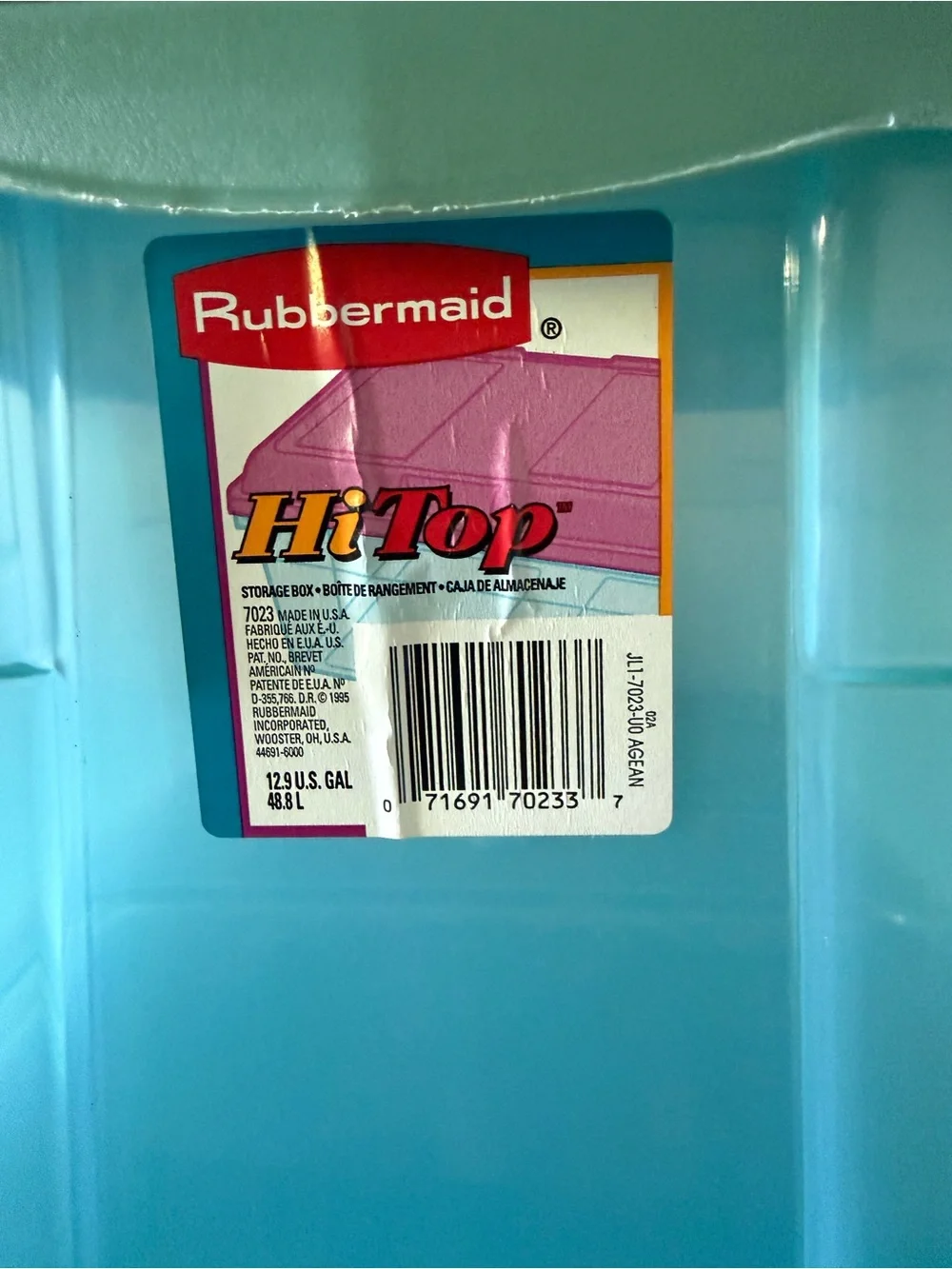 Rubbermaid lid does